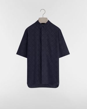 Dior Cannage Silk Shirt - Blue