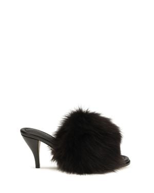 Bottega Veneta Cherry Mules Sandals - Black