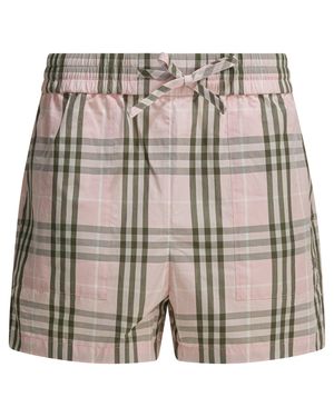 Burberry Evelyn Check Shorts Pink - Multicolour