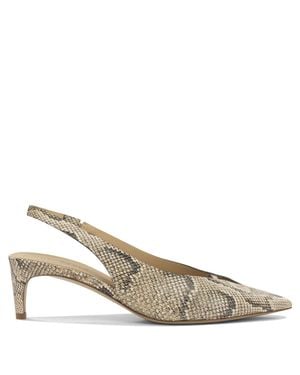 Roberto Del Carlo Calf Leather Court Shoes - Metallic