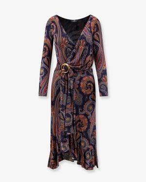 Etro Stretch Viscose Dress - Purple