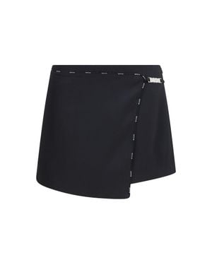 Gcds Skirt-Shorts Mini Satin - Blue