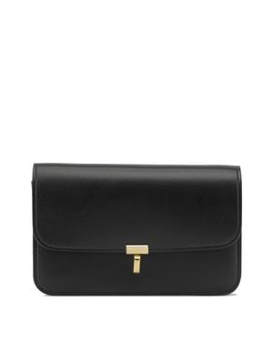 TOTEME "T-Lock" Small Shoulder Bag - Black