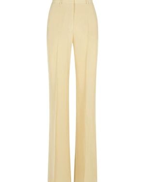 Sportmax 'Orario' Ivory Viscose Trousers - Natural