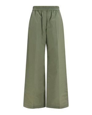 Brunello Cucinelli Trousers With Elasticated Waist - Green