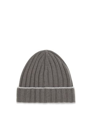 Brunello Cucinelli Beanie Hat Cashmere Army Washed - Grey