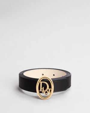 Dior Oblique Reversible Belt - Black