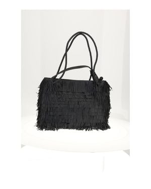 VISONA Nappa Shoulder Bag Nero - Black