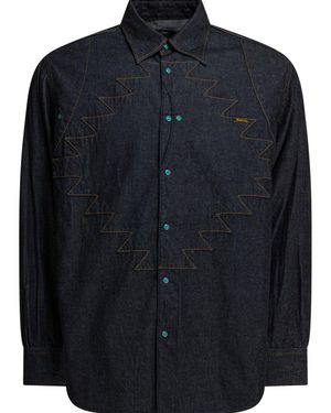 Kapital K2509Ls081Idg Denim Shirt - Blue