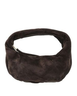 KHAITE Olivia Suede Leather Mini Bag - Black