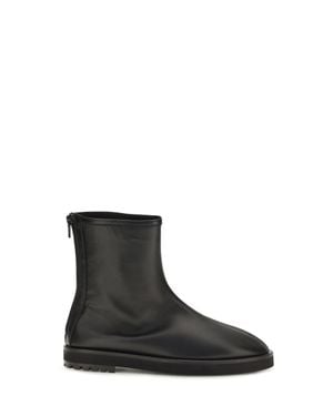 Dear Frances Joss Leather Booties - Black
