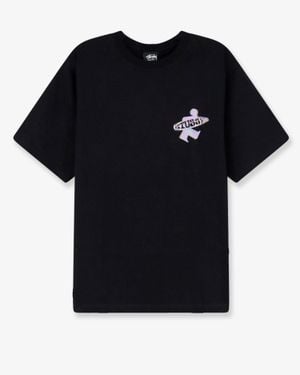 Stussy Dot Surf Cotton T-Shirt - Black