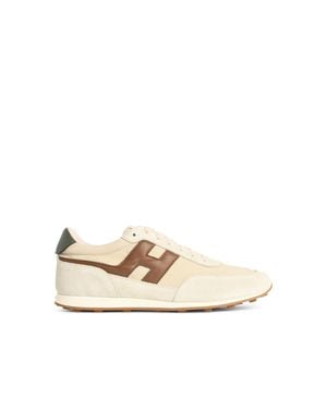 Hogan Athletic Suede Trainers - Natural