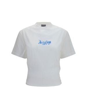 Balenciaga T-Shirt Sketchy - White