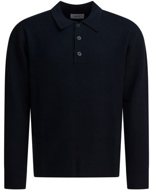 NN07 "Harald" Wool Polo Jumper - Blue