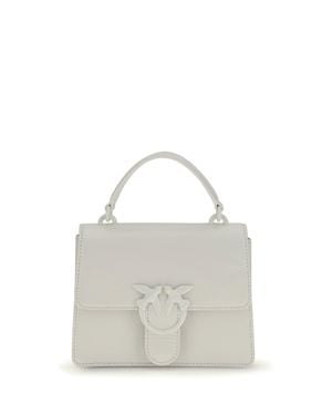 Pinko Mini Handbag Love One Top Leather - White