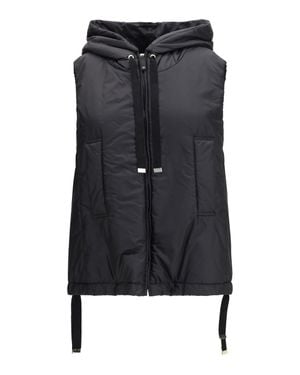 Max Mara Hooded Padded Vest - Black