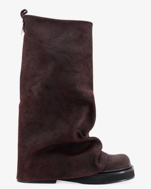 The Attico Robin Suede Boots - Brown