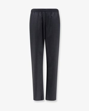 Burberry Wool Trousers With Drawstring - Blue