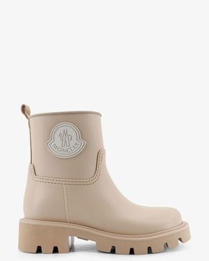 Moncler Kickstream Rubber Rainboots - Natural
