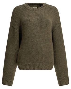 KHAITE Gemma Crew-Neck Sweater - Green