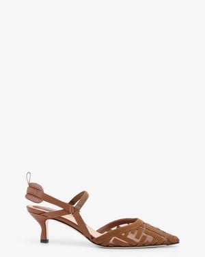 Fendi Colibri Mesh Court Shoes - Brown