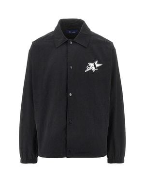 AWAKE NY 'L. E.S. Community' Twill Coach Jacket - Black
