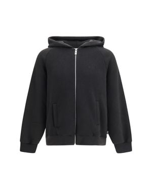 Gcds Hooded Sweatshirt With Back Logo - Black
