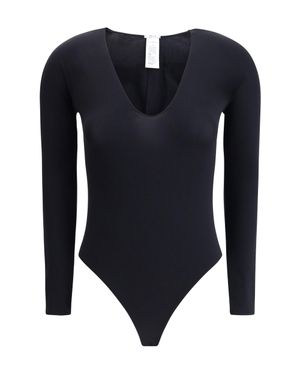 Wolford V-Necked Bodysuit - Blue