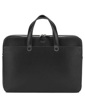 Ferragamo Gancini Large Handbag - Black