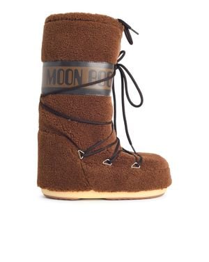 Moonboot Faux Fur Boot - Brown