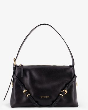 Givenchy Voyou Leather Shoulder Bag - Black