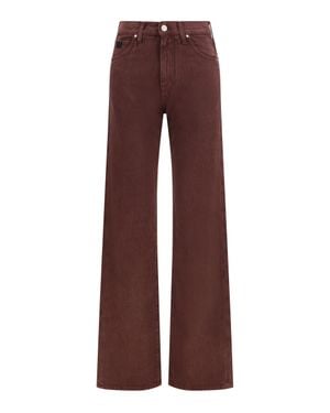 Jacob Cohen High-Rise Straight-Leg Jeans - Purple