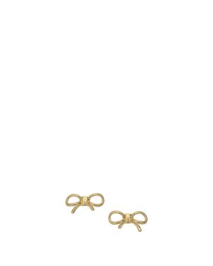 Ferragamo Brass Earrings With Bow - Metallic