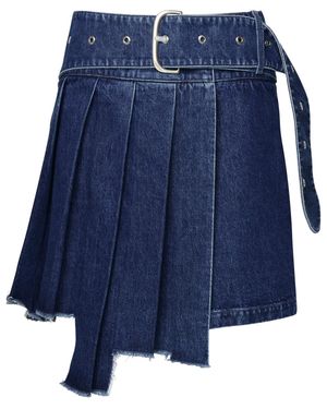 Off-White c/o Virgil Abloh Demin Skirt - Blue