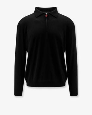 Kiton Wool Polo Shirt - Black