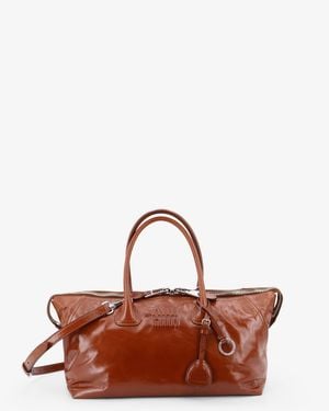 Miu Miu Shiny Leather Crossbody Bag - Brown