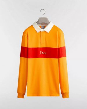 Dior Rugby-Style Polo Shirt - Orange