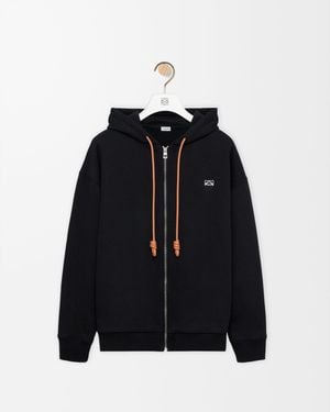 Loewe Zippered Hoodie - Black