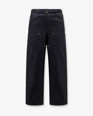 SACAI X CARHARTT WIP Carhartt Wip Duck Cotton Trousers - Blue