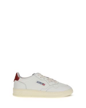Autry Medalist Low Sneakers/Deep Claret - White