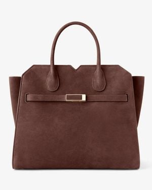 Valextra "Milano Senso" Medium Handbag - Brown
