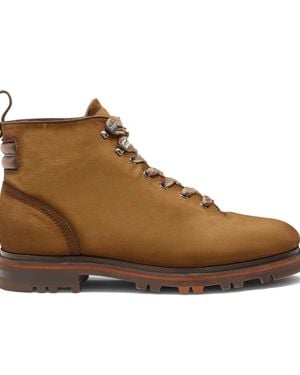 Santoni Trekking Lace Up Ankle Boots - Brown