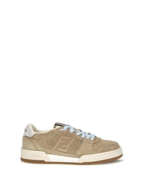 Fendi Match Suede Trainers - Natural