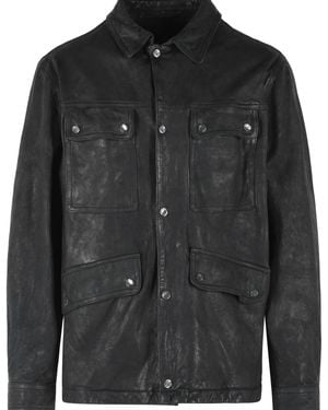 Salvatore Santoro Leather Jacket - Black
