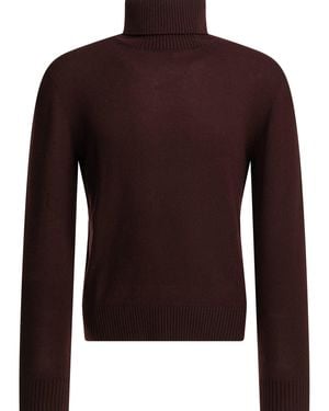 Altum Cashmere Turtleneck Jumper Bordeaux - Brown