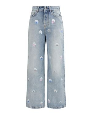 Fiorucci Jeans Poodle-Print - Blue
