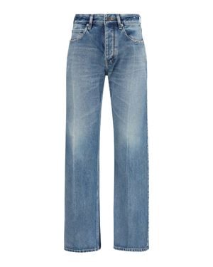 Balenciaga Straight-Leg Denim Jeans - Blue