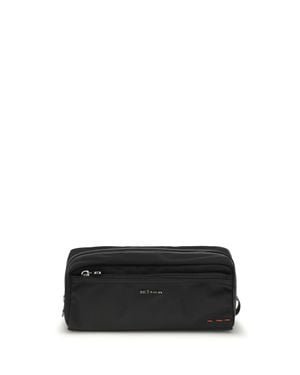Kiton Nylon Beauty Case Nero - Black