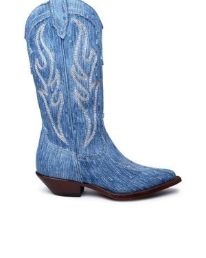Sonora Boots Light Denim Boots - Blue